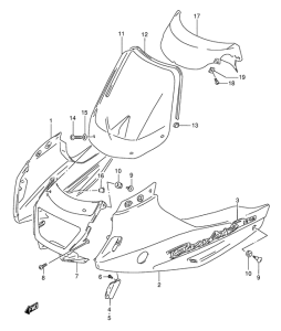 GSF1200S Cowling body