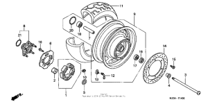 GL1500CD Переднее колесо