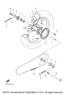 WR250R Переднее колесо