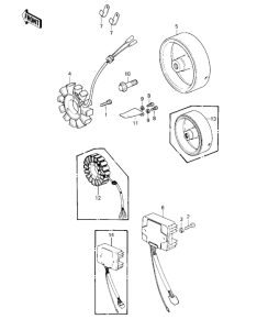 KZ550 Generator / regulator