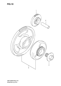 GSF1200S Муфта стартера