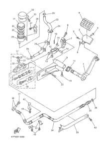 XVZ1300A Задний торм цилиндр