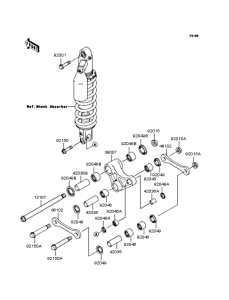 KLX250 Задняя подвеска