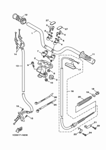 YW50F Steering handle & cable