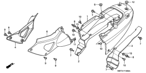 XL1000V Seat cowl / side cover