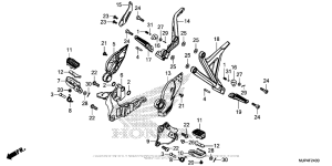 CRF1000D (ABS) Подножки