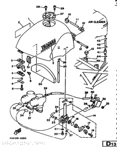 TRX850 Tank fuel