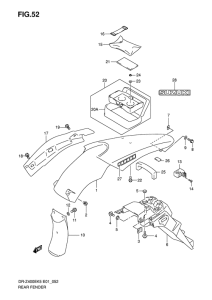 DR-Z400 Заднее крыло