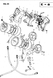 GS450 Спидометр-тахометр