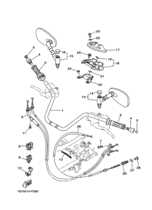 CP250 Рулевой рычаг и кабель