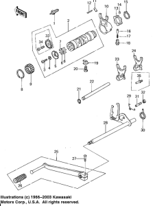 KZ650 Переключатель передач