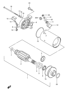 GN125 Стартерный мотор