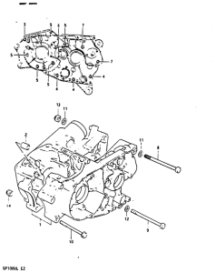 GP100 Картер двигателя