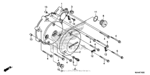 VT750C2B Left crankcase cover (1)
