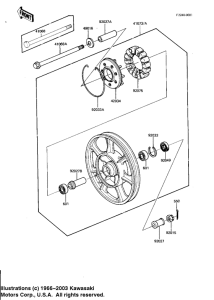 KZ1100 Rear wheel / hub