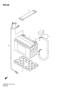 GSX650F Аккумулятор