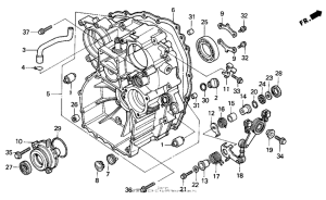 GL1500I Задний кожух картера