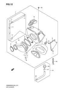 DR650 Воздухоочиститель