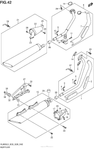 VL800 Muffler (Vl800Cl3 E33)
