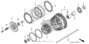 VFR800 Сцепление