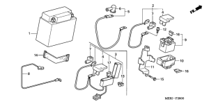CBF600 (Naked, ABS) Аккумулятор