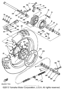 YZ490A Переднее колесо
