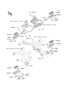KLZ1000 Подножки