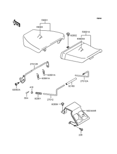 ZX250 Сиденье