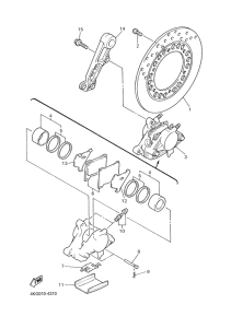 XJR1300SP Задний суппорт
