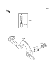  Педаль тормоза