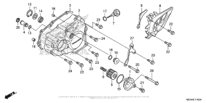  Крышка картера левая