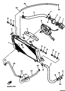 FZR1000 FZR1000F Радиатор и шланг