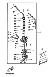 YQ50 Carburetor assy