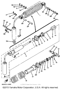 YZ100K Задняя подвеска