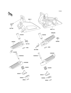 EX250 Подножки