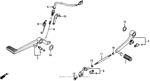 CB1000F Педали