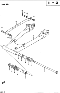 GSX400 Маятник задний