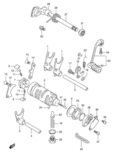 DF125 Переключение передач