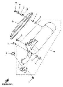 YN50R Выхлопная система