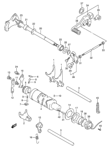 GSF250 Переключение передач