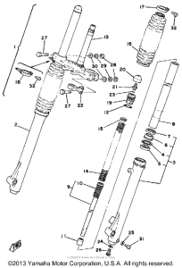 IT175H Передняя вилка