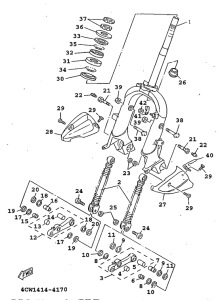 XC125 Передняя вилка