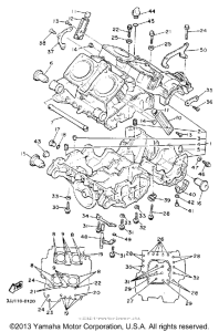 XVZ13DAC Картер двигателя