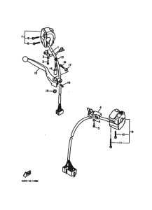 FJ1200 FJ1200B Interruptor  manillar&palanc