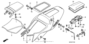 RVT1000R Seat + seat cowl