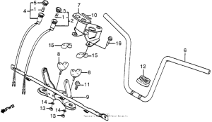 TG50 Handlebar + top bridge