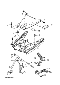 CW50RS Support & repose pied