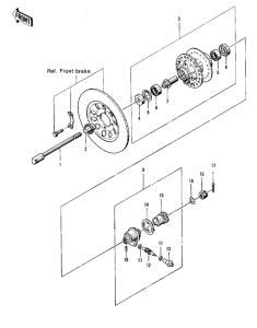 KZ400 Передняя втулка