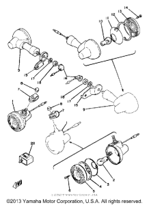 XT250H Поворотники