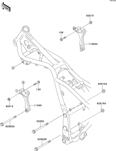 EL250 Рама ,крепежные детали